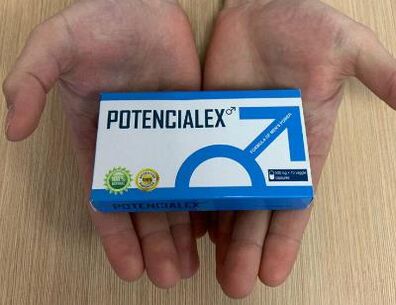 Potencialex packaging photo, capsule use experience