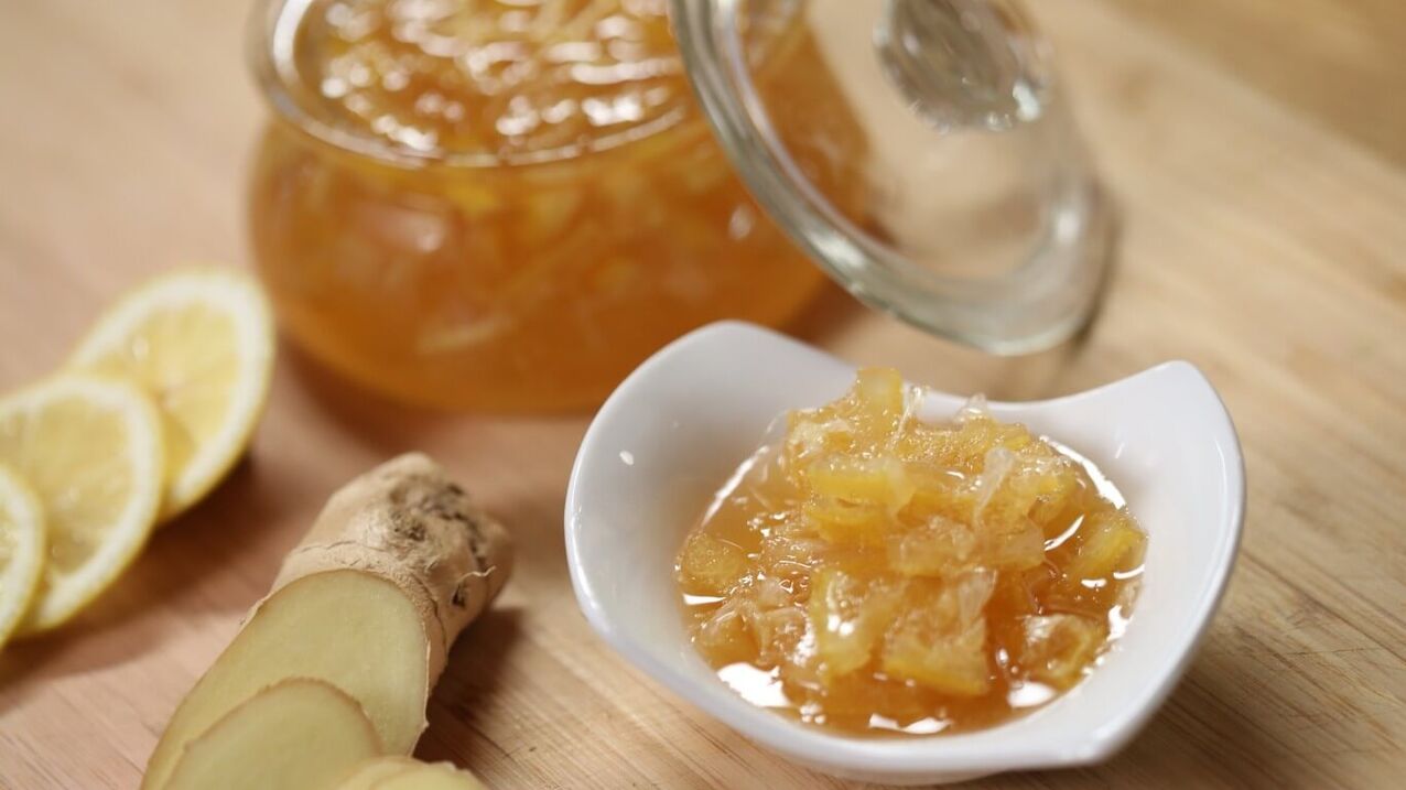 Improves immunity and erection of a man delicious ginger-lemon jam. 