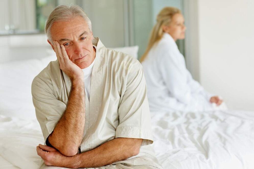 After the age of 60, a man can experience erectile dysfunction. 